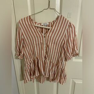 Madewell Peplum Shirt XS
